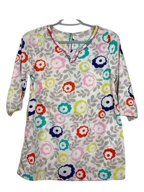 Mini Boden Floral Swim Cover or Kaftan Dress Girls 11-12Y Cotton